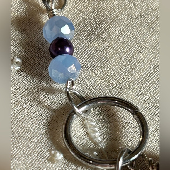 Hydrangea collection Rosary style necklace bracelet & earrings - Picture 10 of 15